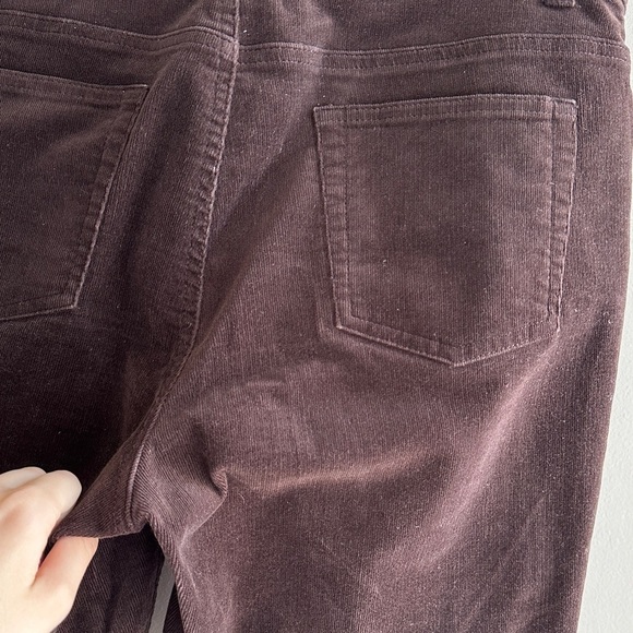 Charter Club Classic Fit Women's Dark Brown/Chocolate Corduroy Jeans, Size 8 - Picture 12 of 13